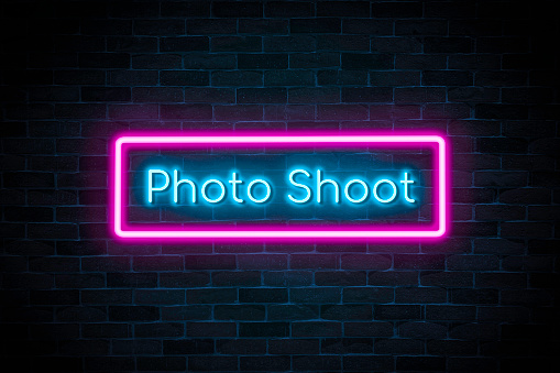 Photo shoot neon banner