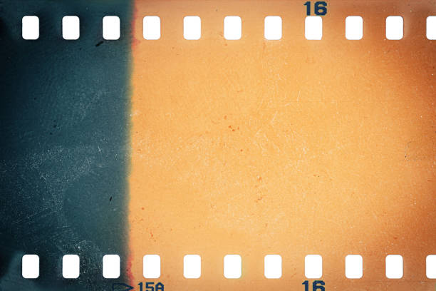 istock Dusty and grungy 35mm film texture or surface 1495606112