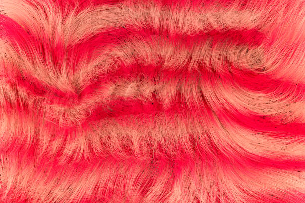 Abstract background of pink color fur. Digitally generated image.