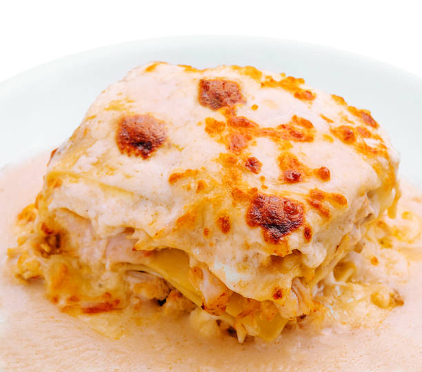 istock Tasty appetizing lasagna served on plate 1495609532