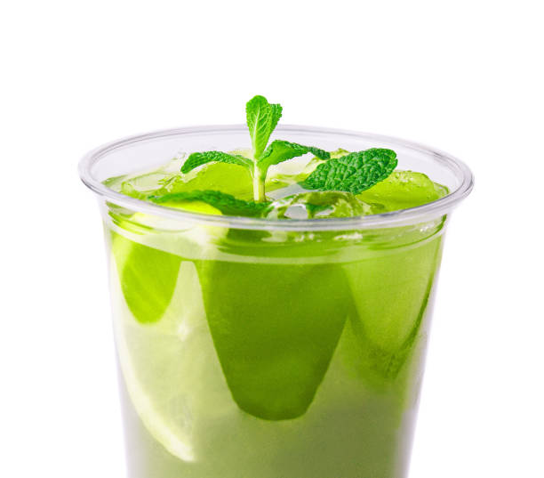 istock Tropical green cocktail with lemon and fresh mint 1495610053
