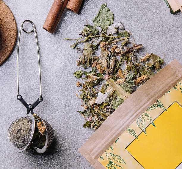 istock Spiced Cinnamon Tea in Elegant Packaging 1495611827