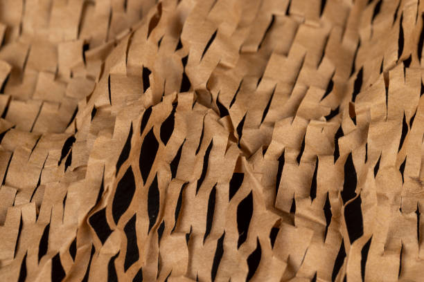 istock Decorative craft paper with cuts for packaging and decoration 1495621542