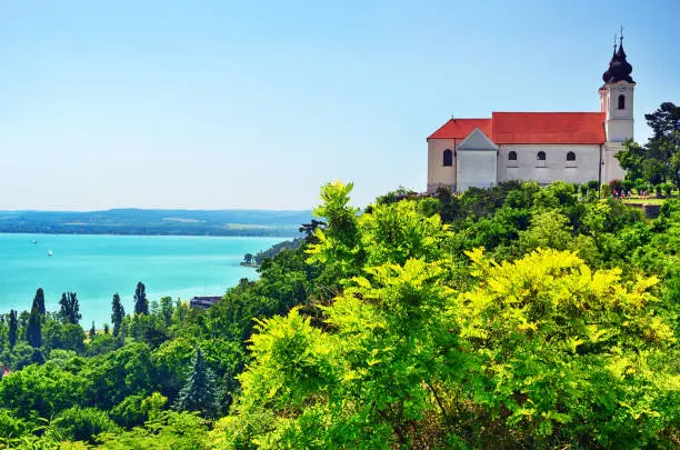Benedictine abbey in Tihany at the Lake Balaton in Hungary