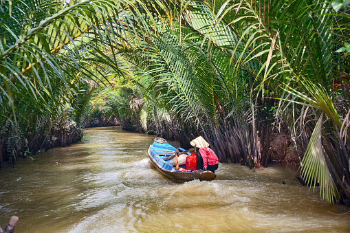 Mekong Delta ride on wooden boat, Vietnam