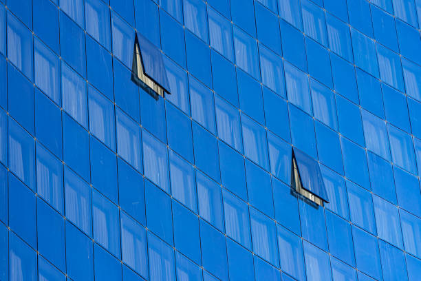 istock Full frame shot of modern office building 1495634000