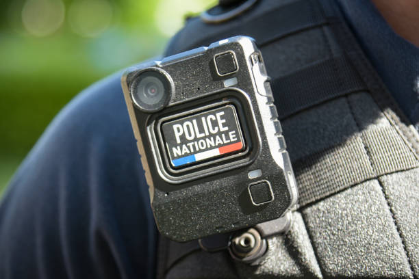 View on a police pedestrian camera