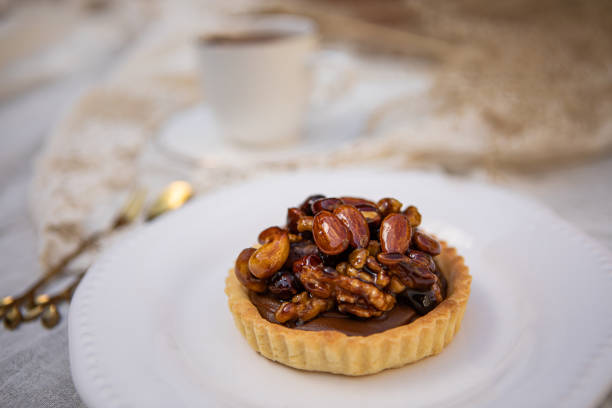 istock Dulce de leche and caramelized dried fruits pie 1495639138