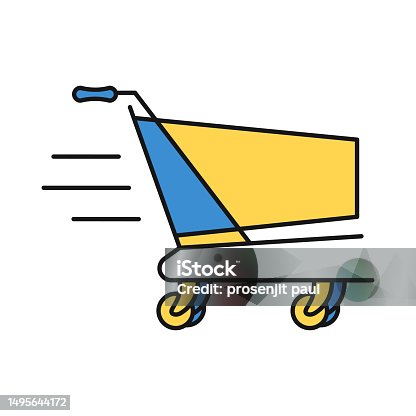 istock cart, supermarket, online cart, shopping cart icon 1495644172