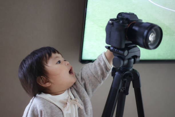 girl showing interest in camera