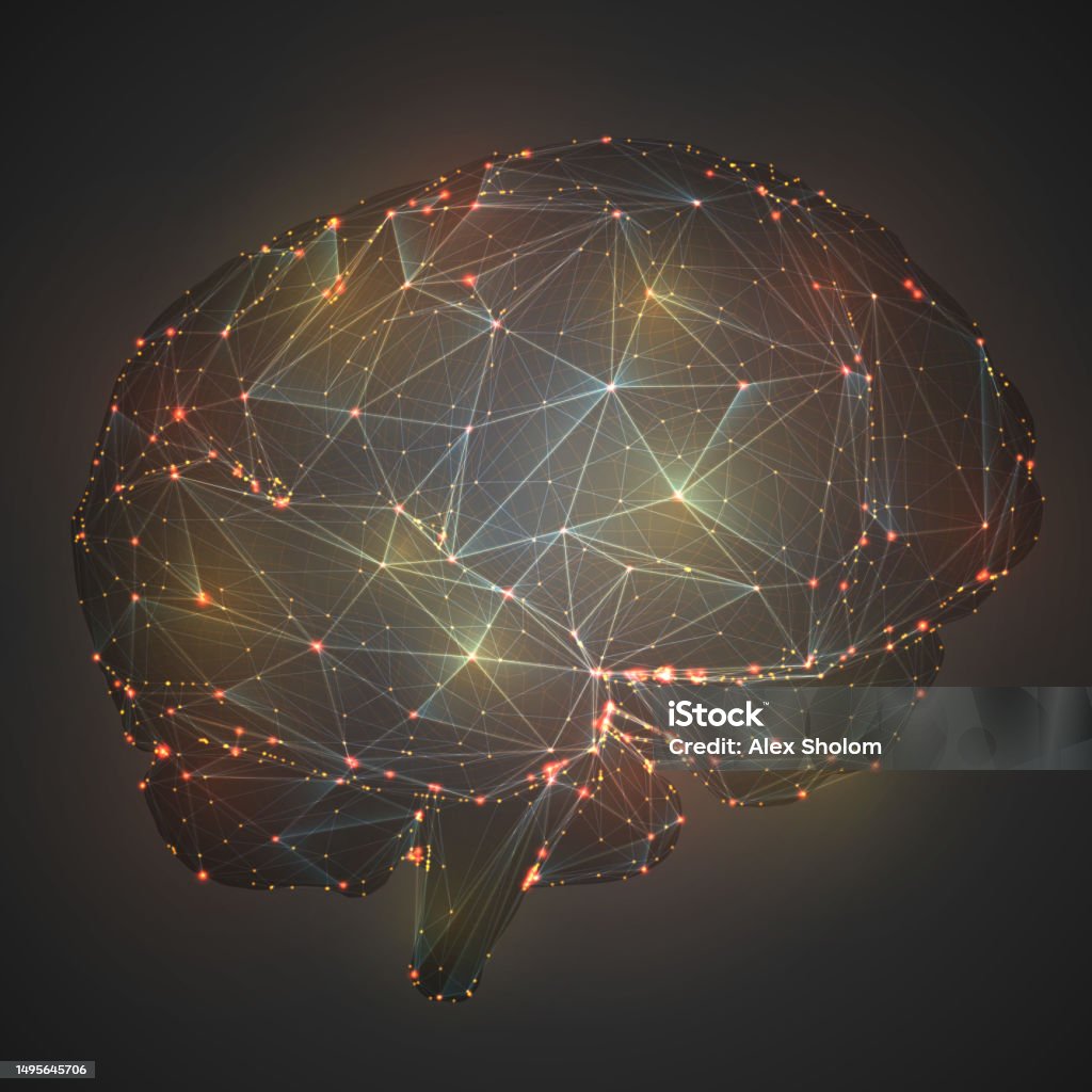 Mega Processes Visual Process Threedimensional Vector Cyber Brain Neural Network Megadata Processing ...