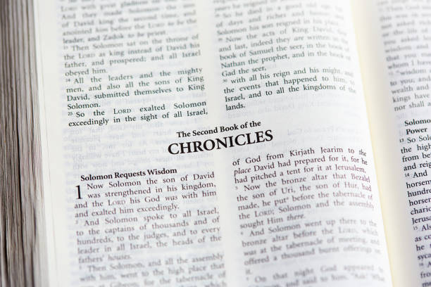 istock Bible open to the Second Book of the Chronicles 1495646835