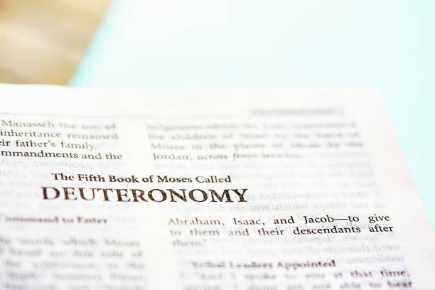 istock Bible open to the Book of Deuteronomy 1495646901