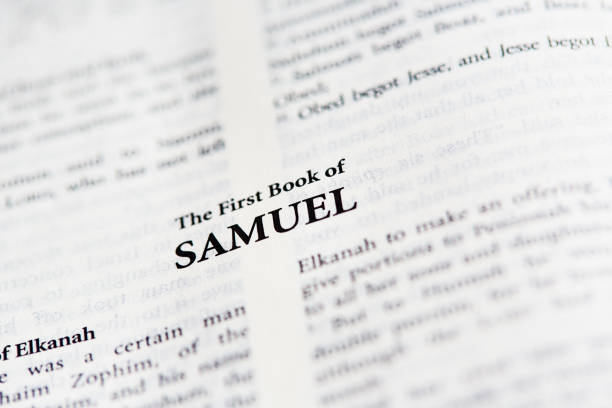 istock Bible open to the First Book of Samuel 1495647677