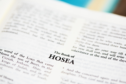 Title of the Christian Bible's Book of Hosea.