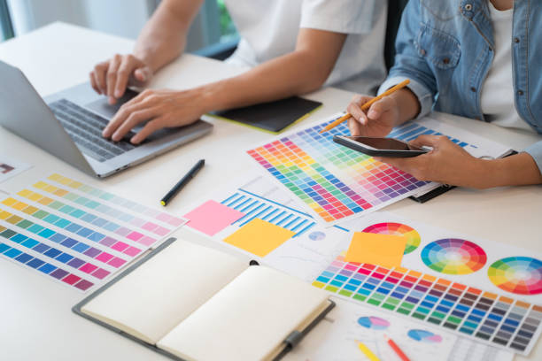 istock Group of startup team coworking with new creative project plan. 1495649794