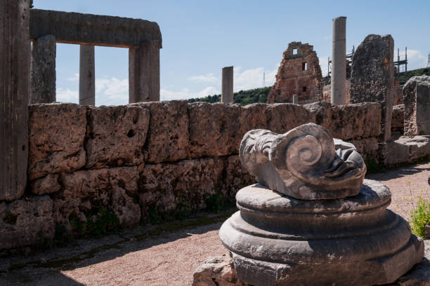 istock Greek and Roman Ruins at Perge, Turkey 1495652321