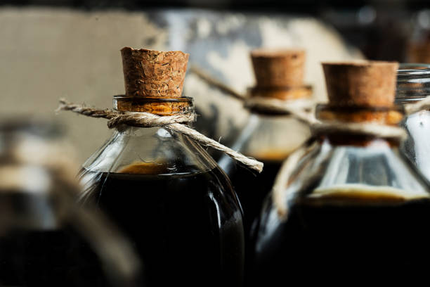 istock cold brew coffee served in the bottle and glass 1495653318