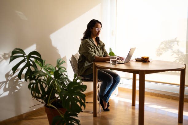istock Woman working from home 1495661972