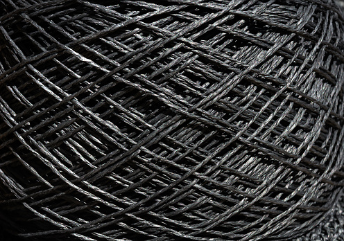 Istanbul, Turkey-March 21, 2021: Brown burlap sack rope for food on a white background, Full Frame, Studio shot. Shot with Canon EOS R5.