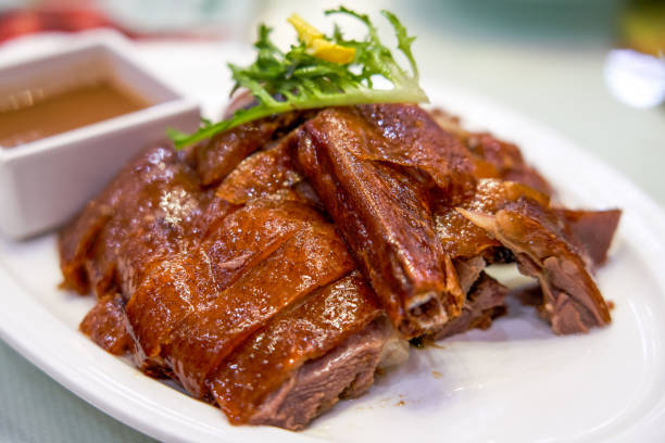 istock A crispy and delicious Cantonese-style crispy roast goose 1495668704