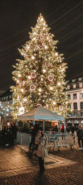 istock Woman enjoying Christmas 1495676091