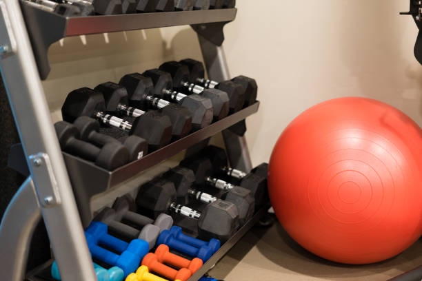 istock Workout Equipment in Gym 1495677974