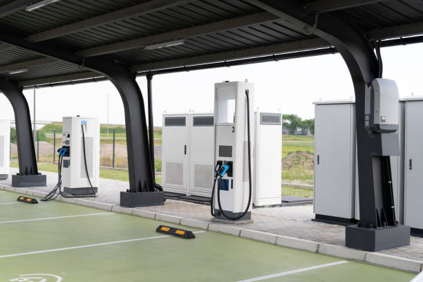 istock Electric vehicles charging station 1495682939