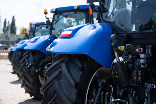 Agricultural tractors Agricultural tractors sale agriculture equipment stock pictures, royalty-free photos & images