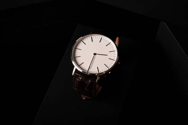 istock Black Men's watch with classic style 1495687262