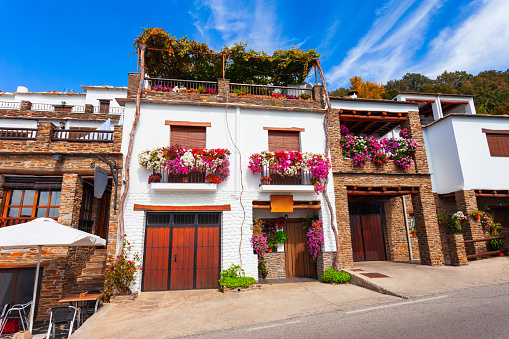 Beauty building in Capileira village. Capileira is the highest village in the Alpujarras area in the province of Granada in Andalusia, Spain.