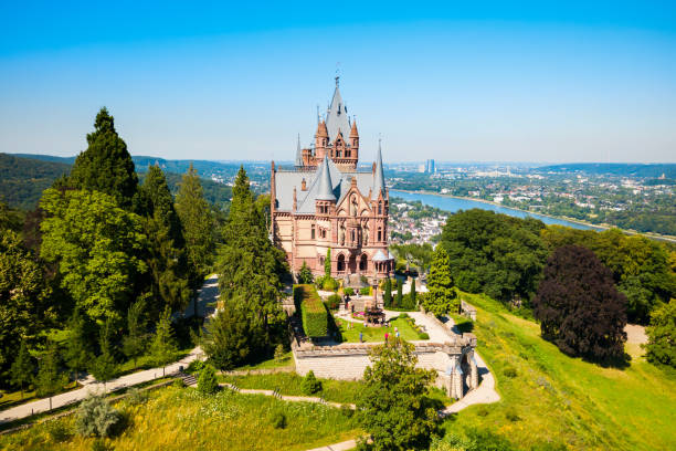 Schloss Drachenburg Castle is a palace in Konigswinter on the Rhine river near the city of Bonn in Germany
