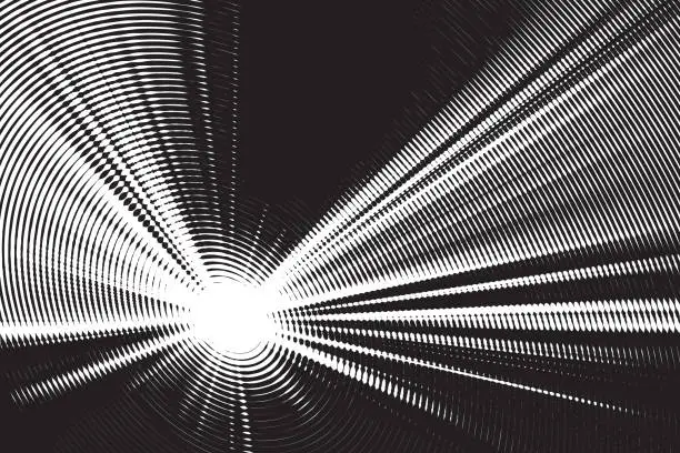 Vector illustration of Motion Blur Zoom background