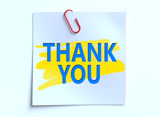 istock Thank you message on paper 1495714983
