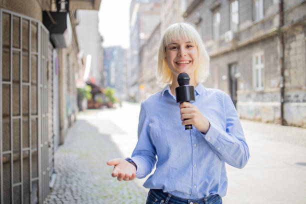 istock TV reporter on a live report 1495724710