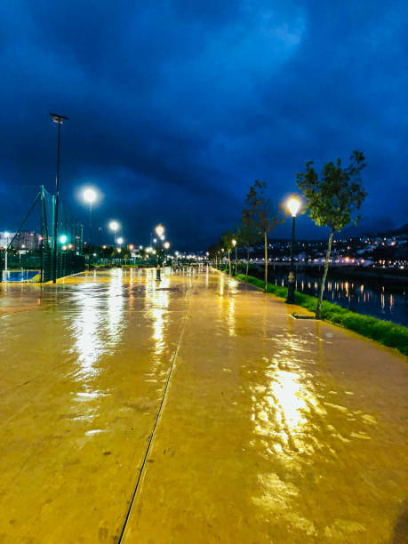 istock A damp and dreary night in the public park 1495727260