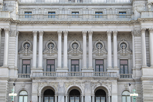 Front exterior of the library of congress building