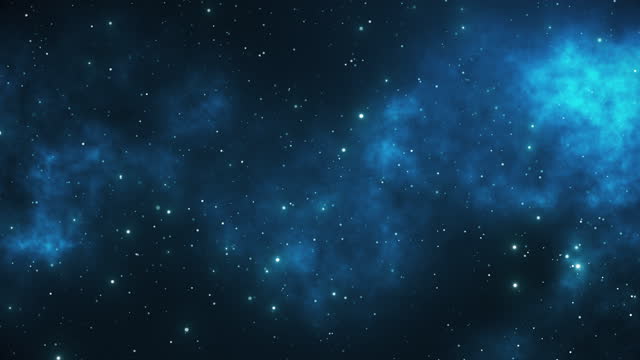 Dark blue starry night sky. Loopable