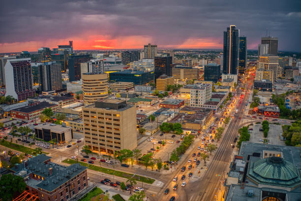 istock Aerial View of Winnipeg, Manitoba during Summer 1495736165