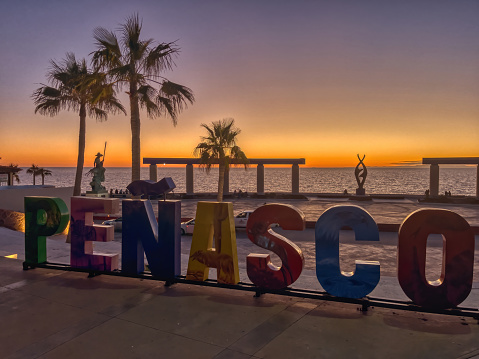 Puerto Penasco, Sonora, Mexico 1-11-23 View of the Tourist District of this Destination Town