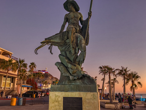 Puerto Penasco, Sonora, Mexico 1-11-23 View of the Tourist District of this Destination Town