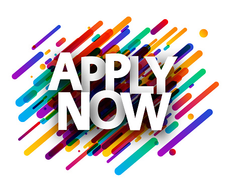 Apply Now Creative Apply Now Sign Over Colorful Lines Background Stock Illustration ...
