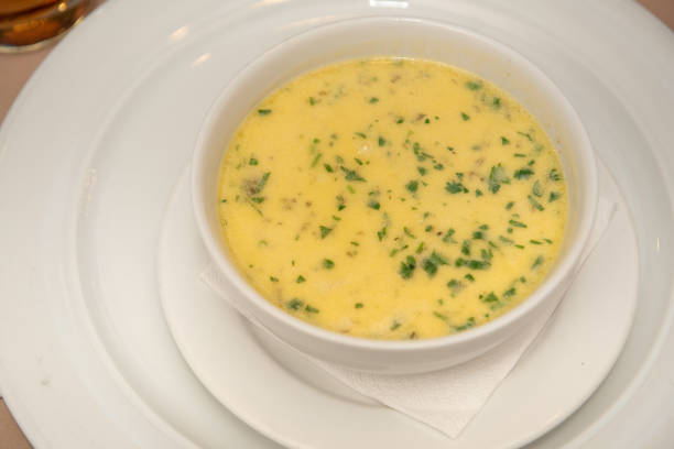 istock Tripe Soup, Ciorba de Burta  yellow soup 1495752883