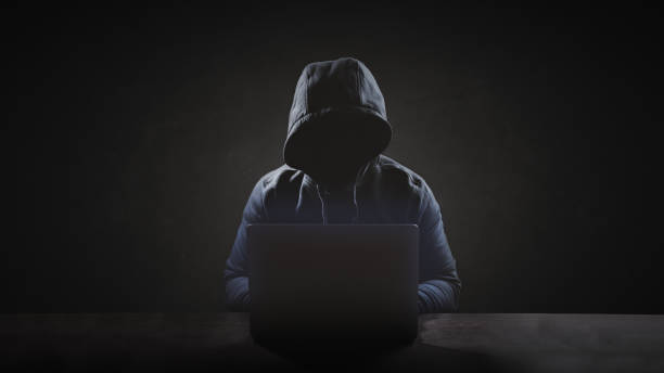 istock Hacker wear hood working with laptop when try to hacking into victim system 1495766560