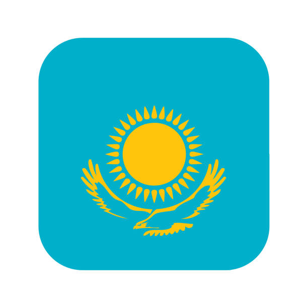 istock Kazakhstan flag simple illustration for independence day or election 1495768636