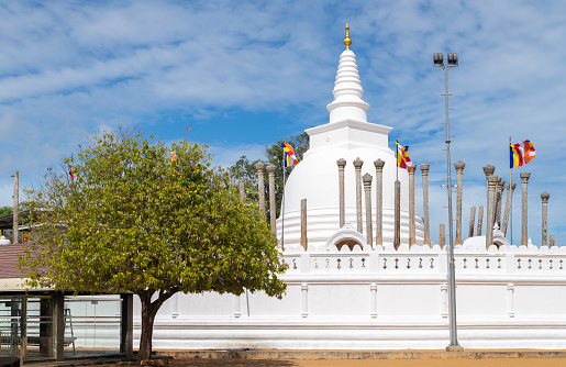 Thuparamaya stupa landscape photo. Thuparamaya stupa was the first Buddhist temple constructed after the arrival of Mahinda Thera.