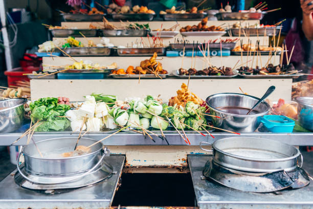 istock different kind of food is displayed at market stall 1495774479