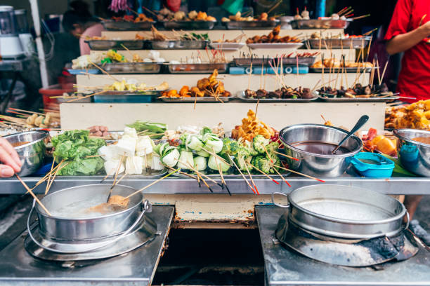 istock different kind of food is displayed at market stall 1495774490