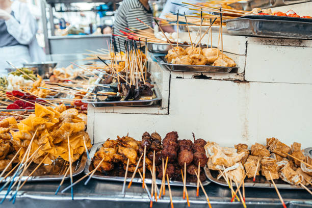 istock different kind of food is displayed at market stall 1495774582