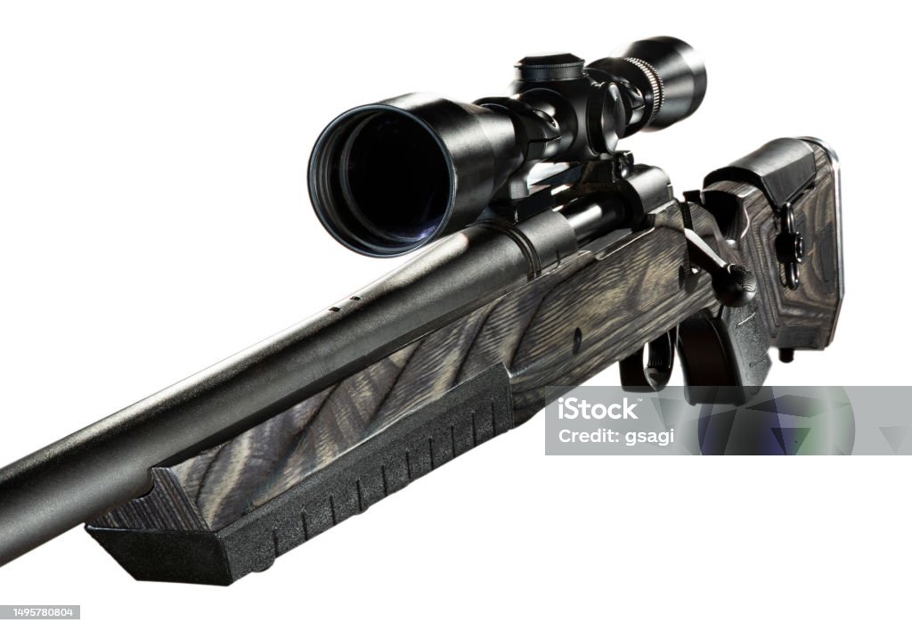 High Powered Rifles Hunting Rifle With A High Powered Optic Stock Photo - Download Image ...